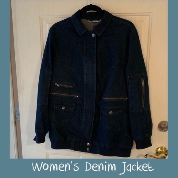 Roman’s Women’s Jean Jacket - Picture 1 of 7
